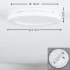 Siguna Plafondlamp LED Wit, 1-licht