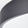 Brilliant Slimline Plafondlamp LED Zwart, 1-licht, Afstandsbediening