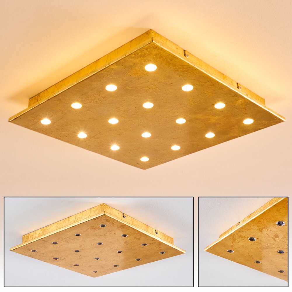 Pionnat Plafondlamp LED Goud, 16-lichts main product photo