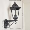 Lignac Buiten muurverlichting Zwart, Zilver, 1-licht