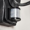 Lignac Buiten muurverlichting Zwart, Zilver, 1-licht
