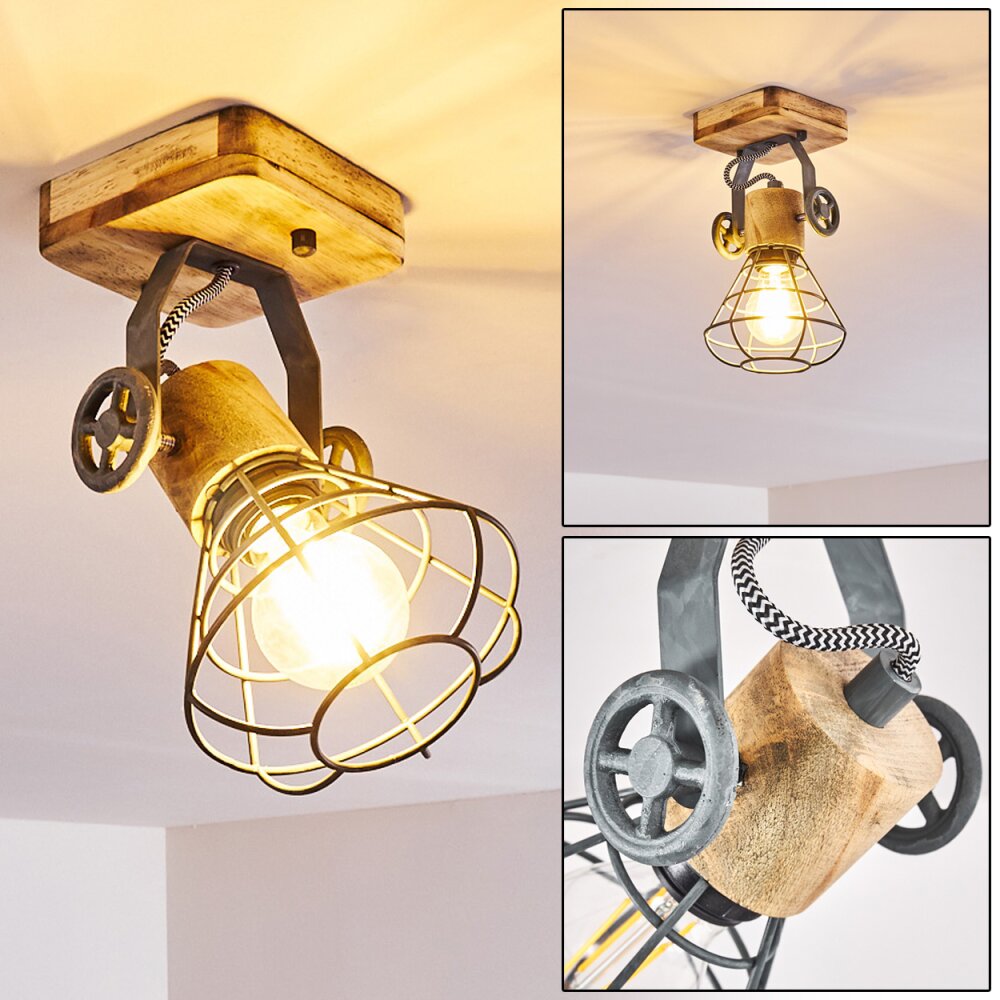 Nifun Plafondlamp Bruin, Grijs, 1-licht main product photo