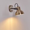 Fresno Wandlamp Zwart-Goud, 1-licht