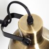 Fresno Wandlamp Zwart-Goud, 1-licht