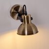 Fresno Wandlamp Zwart-Goud, 1-licht