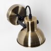Fresno Wandlamp Zwart-Goud, 1-licht