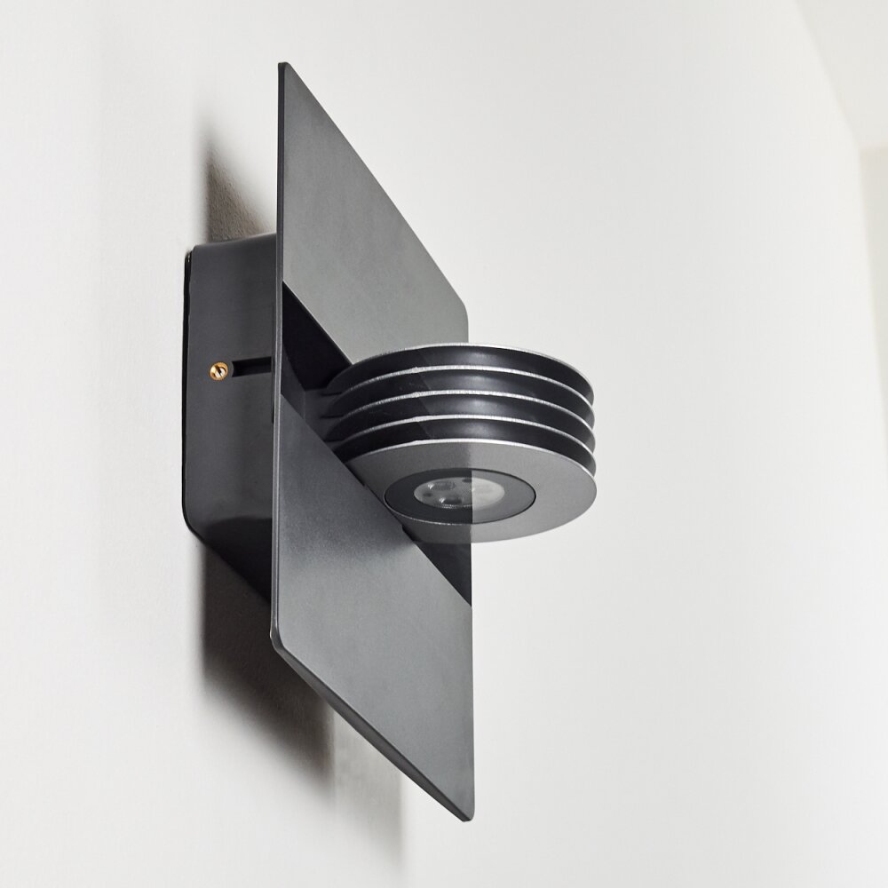 Haslen Buiten muurverlichting LED Antraciet, 1-licht