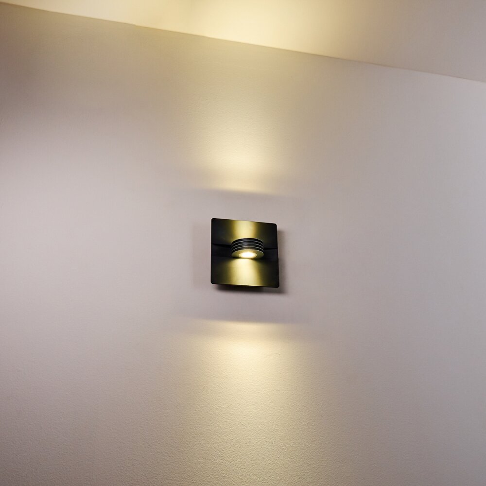 Haslen Buiten muurverlichting LED Antraciet, 1-licht