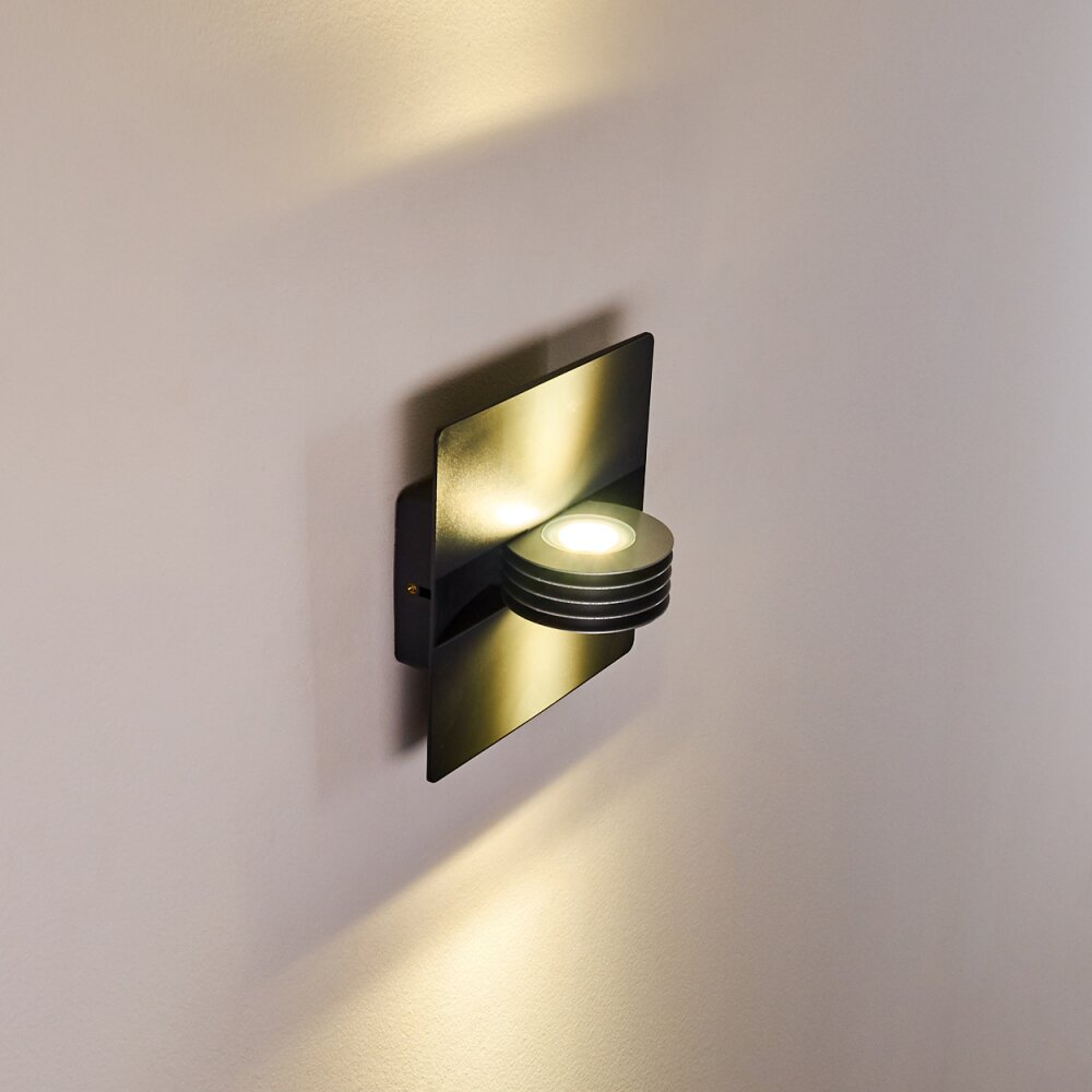 Haslen Buiten muurverlichting LED Antraciet, 1-licht