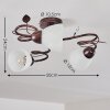 Peccia Plafondlamp Roest, 3-lichts
