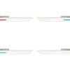 Brilliant Odella Opbouwpaneel LED Wit, 1-licht, Afstandsbediening, Kleurwisselaar