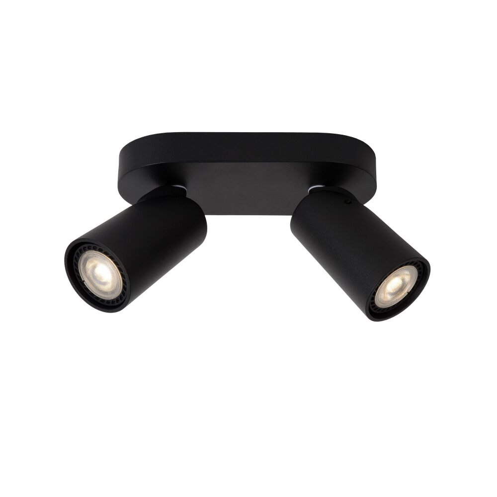 Lucide XYRUS Plafond spot LED Zwart, 2-lichts