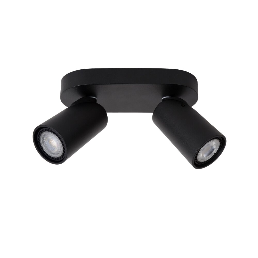 Lucide XYRUS Plafond spot LED Zwart, 2-lichts
