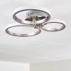 Volonne Plafondlamp LED roestvrij staal, Zilver, 3-lichts