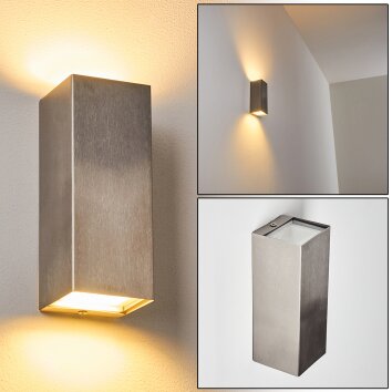 Bogachiel Buiten muurverlichting LED Staal geborsteld, 1-licht