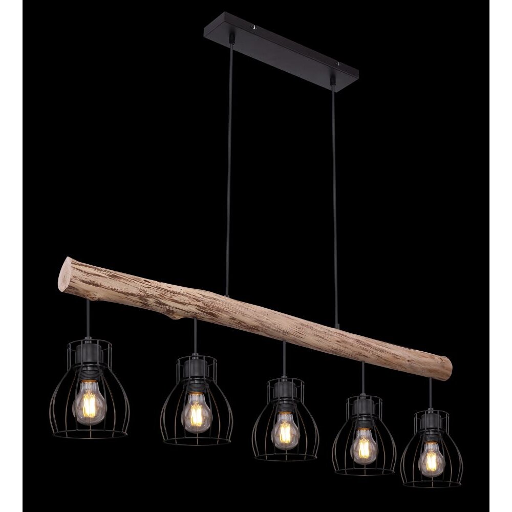 Globo MINA Hanger Zwart, 5-lichts