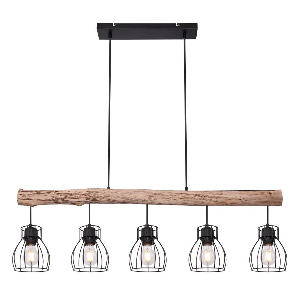 Globo MINA Hanger Zwart, 5-lichts