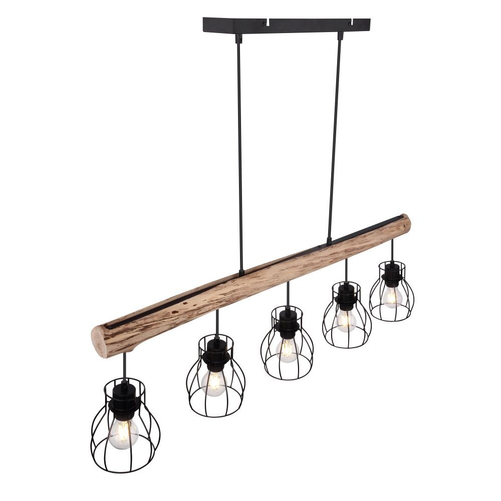 Globo MINA Hanger Zwart, 5-lichts