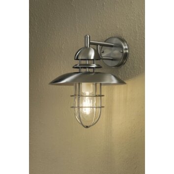 Konstsmide SORRENTO Muurlamp roestvrij staal, 1-licht Konstsmide SORRENTO Muurlamp roestvrij staal, 1-licht