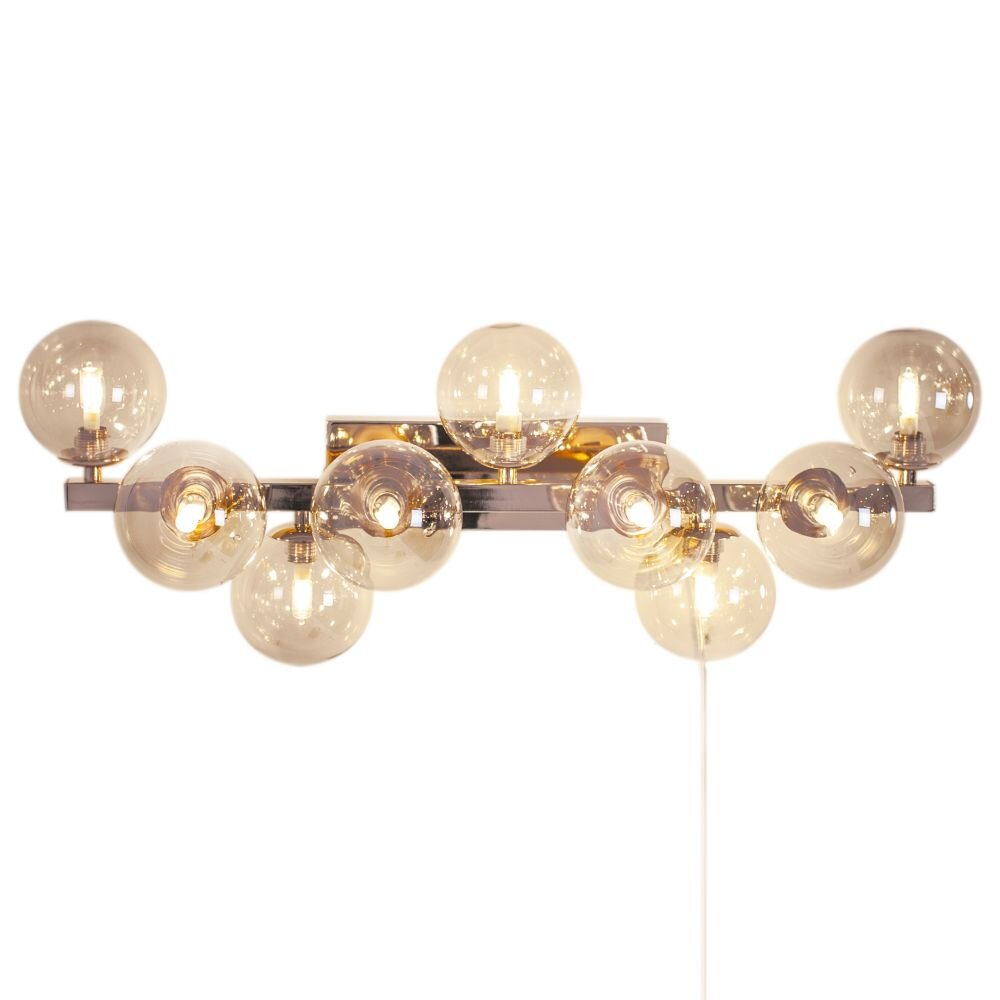 By Rydens Splendor Muurlamp Amber, Goud, 9-lichts main product photo