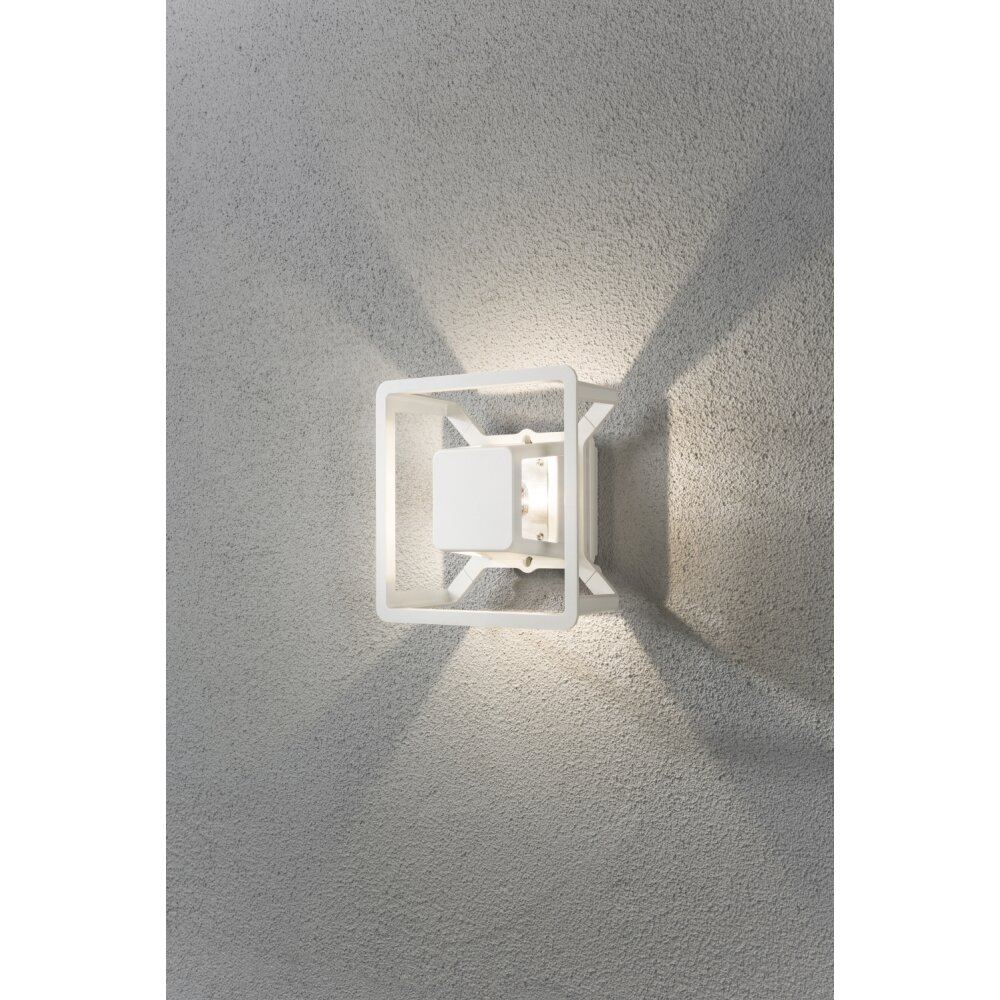 Konstsmide Pescara Muurlamp LED Wit, 1-licht main product photo