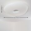 Jelsa Plafondlamp Wit, 1-licht