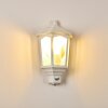 Brissago Buiten muurverlichting Wit, 1-licht, Bewegingsmelder