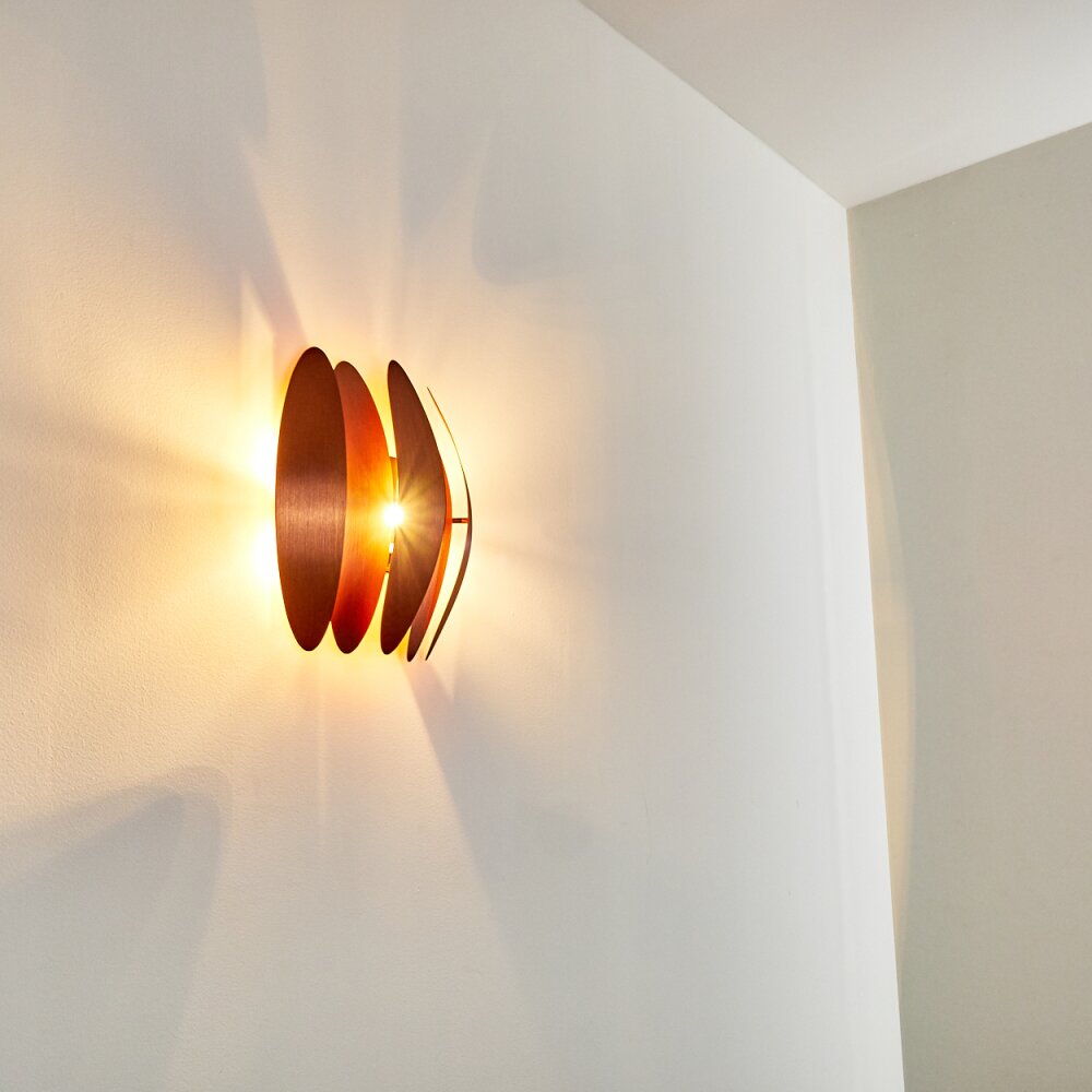 Tulpio Muurlamp Koperkleurig, 2-lichts