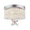 Globo MATHILDA Plafondlamp LED Chroom, 1-licht