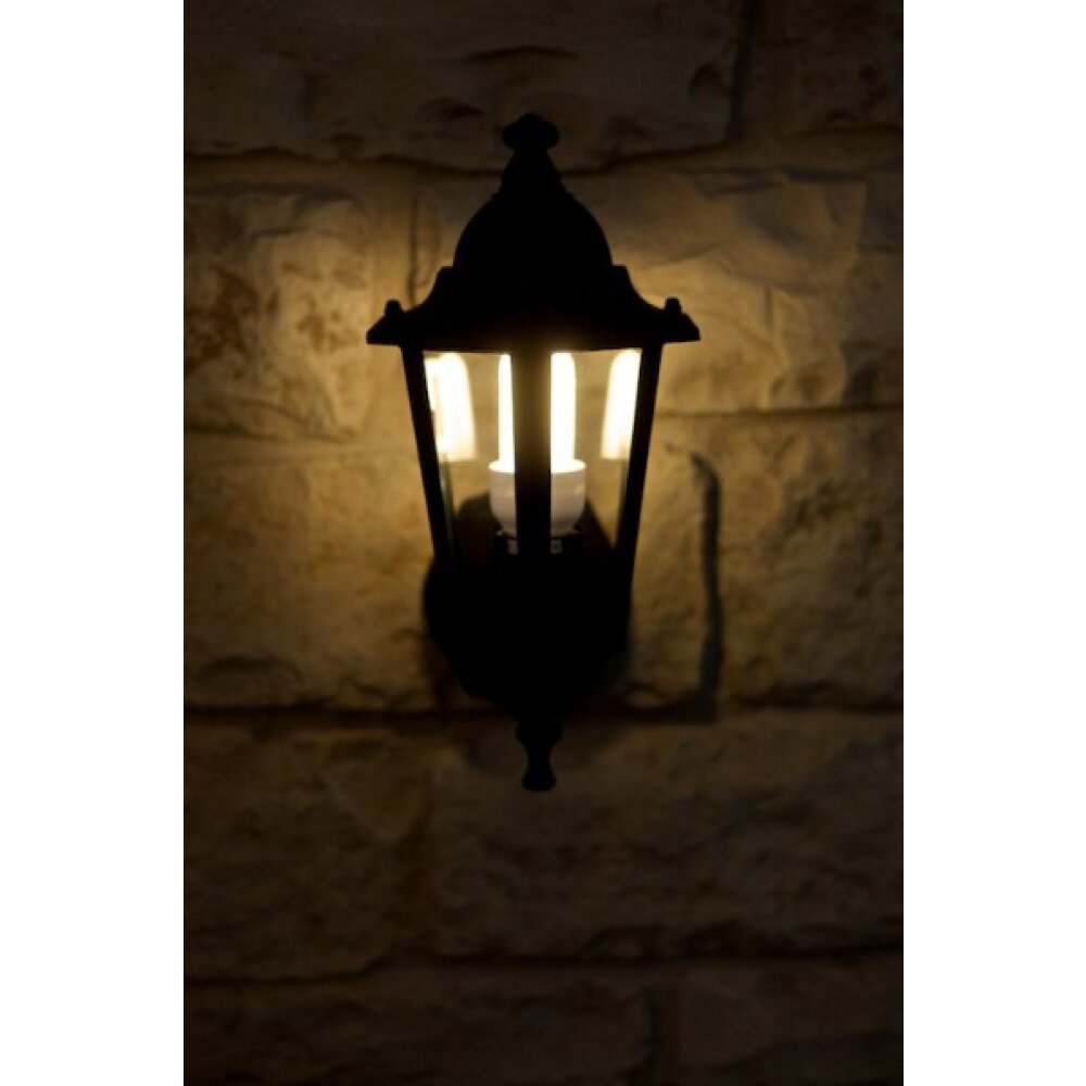 Rabalux Velence Muurlamp Zwart, Transparant, Helder