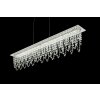 Globo SCALA Hanglamp LED Chroom, Duidelijk, 1-licht, Afstandsbediening