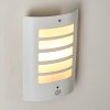 Alslev Buiten muurverlichting Wit, 1-licht, Bewegingsmelder
