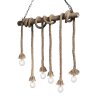 Ideallux CANAPA Hanger Bruin, Zwart, 6-lichts Ideallux CANAPA Hanger Bruin, Zwart, 6-lichts