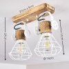 Nifun Plafondlamp Bruin, Wit, 2-lichts