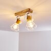 Nifun Plafondlamp Bruin, Wit, 2-lichts