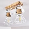 Nifun Plafondlamp Bruin, Wit, 2-lichts