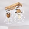 Nifun Plafondlamp Bruin, Wit, 2-lichts
