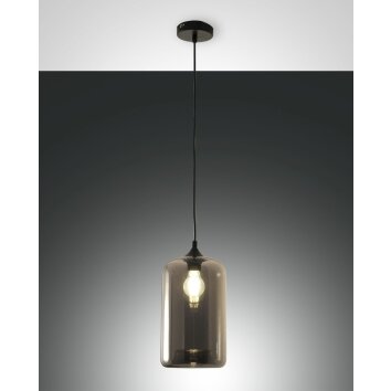 Fabas Luce Silo Hanglampen Zwart, 1-licht Fabas Luce Silo Hanglampen Zwart, 1-licht