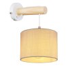 Globo RAFA Muurlamp Bruin, Wit, 1-licht