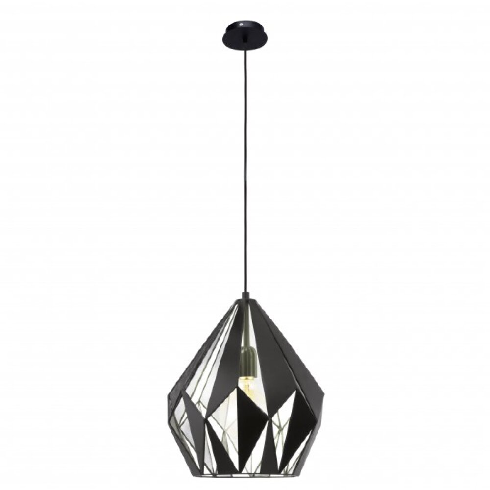 Eglo VINTAGE Hanger Zwart, Zilver, 1-licht main product photo