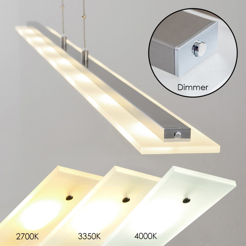 Lourdes Hanglamp LED Chroom, Nikkel mat, 7-lichts main product photo