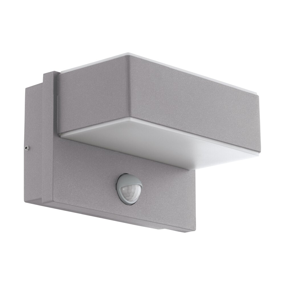 Eglo AZZINANO Buiten muurverlichting LED Zilver, 2-lichts, Bewegingsmelder main product photo