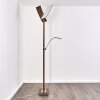 Lasona Staande lamp LED Bruin, Zilver, 2-lichts