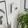 Avellino Muurlamp Chroom, Chroom geborsteld, 1-licht