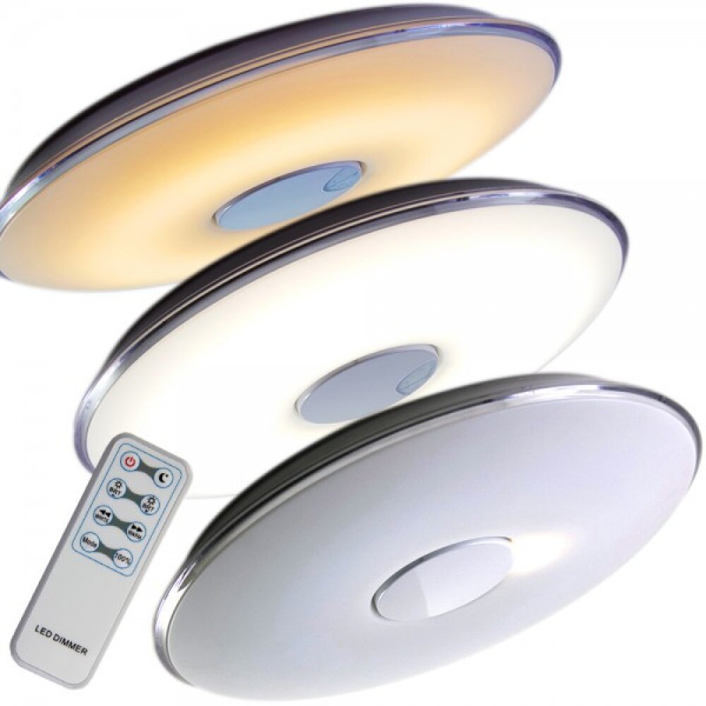 Trio TOKYO Plafondlamp LED Chroom, 1-licht, Afstandsbediening main product photo