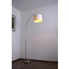Trio Hotel Staande lamp roestvrij staal, Nikkel mat, 1-licht
