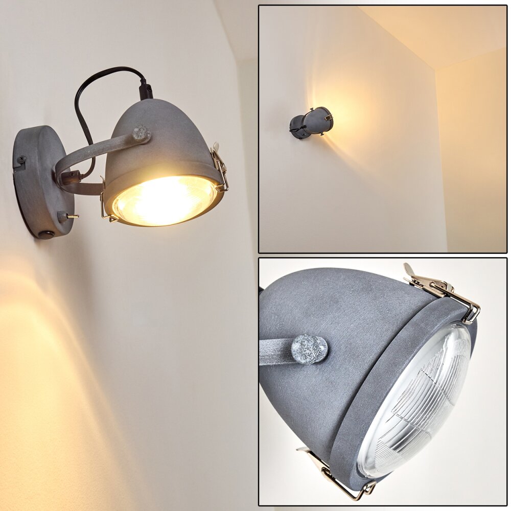Butikon Muurlamp Grijs, 1-licht main product photo