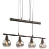Globo Isla Hanger LED Brons, 4-lichts