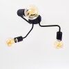 Valcolla Plafondlamp Zwart, 3-lichts