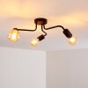Valcolla Plafondlamp Zwart, 3-lichts